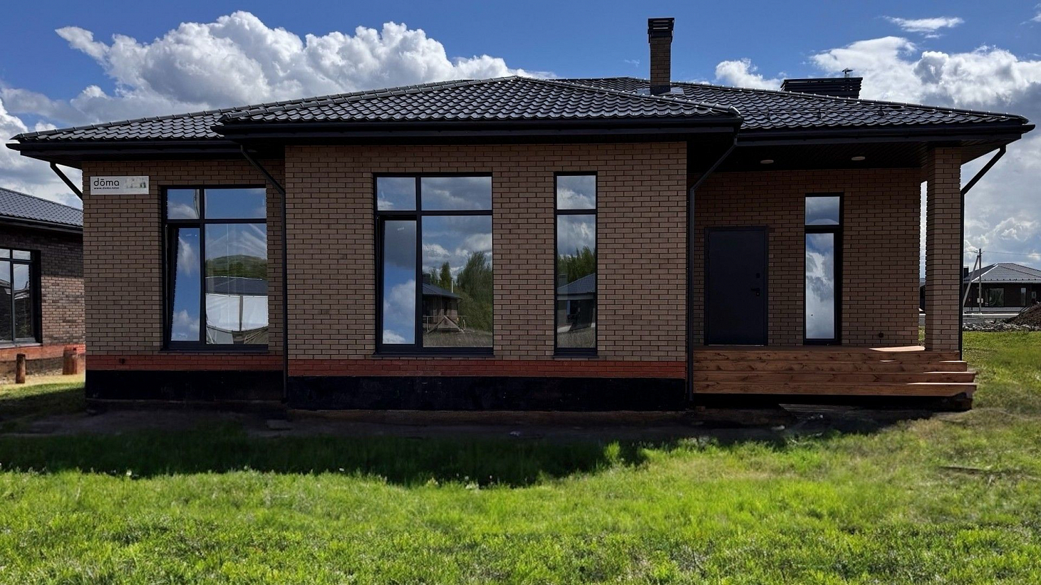 Одноэтажный кирпичный дом 150 м² в Лаишевском районе