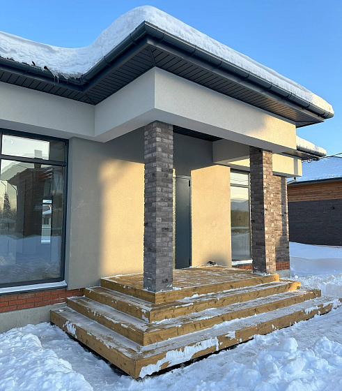 Одноэтажный кирпичный дом 125 м² Высокая Гора