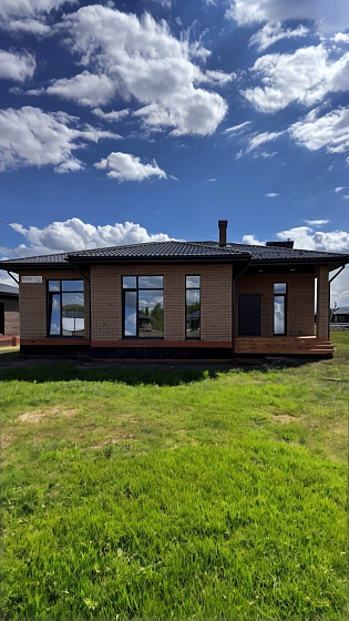 Одноэтажный кирпичный дом 150 м² в Лаишевском районе