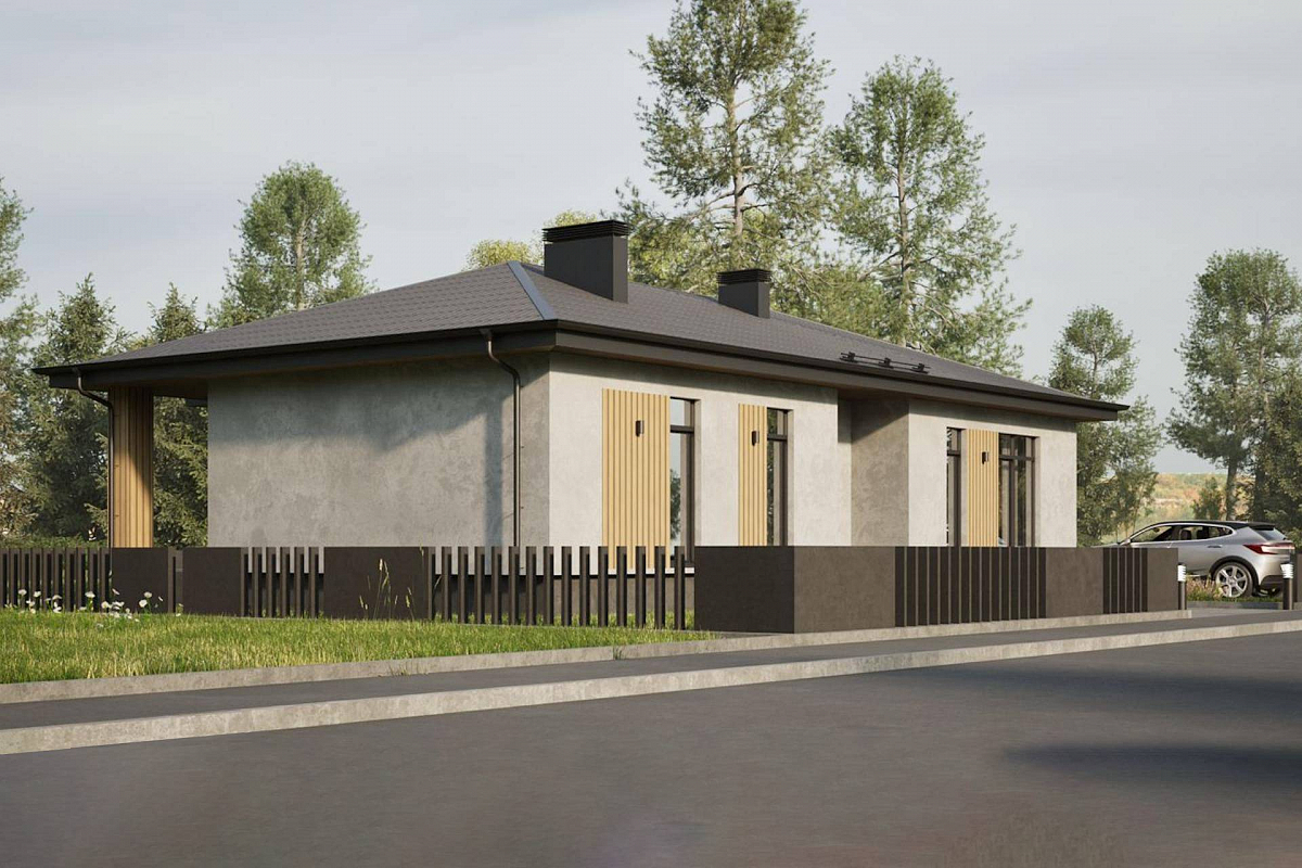 Проект кирпичного дома в Казани D135